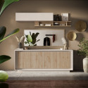 Buffet/bahut moderne 207 cm cachemire/ch&ecirc;ne cadiz Rosine