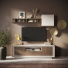 Meuble TV moderne 180 cm cachemire/mercure Rosine