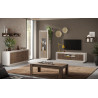 Meuble TV moderne 180 cm cachemire/mercure Rosine