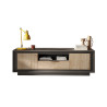 Meuble TV moderne 180 cm lave/chêne cadiz Rosine