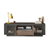 Meuble TV moderne 180 cm lave/mercure Rosine