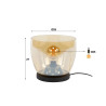 Lampadaire moderne en verre ambré Ø 29 cm Hoggy