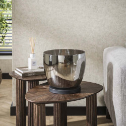 Lampadaire moderne en verre gris Ø 29 cm Hoggy