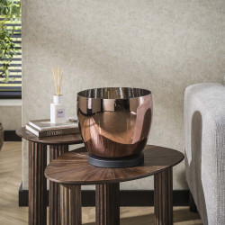 Lampadaire moderne en verre cuivré Ø 29 cm Hoggy