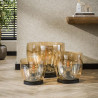 Lampadaire moderne en verre ambré Ø 33 cm Hoggy