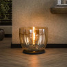Lampadaire moderne en verre ambré Ø 48 cm Hoggy