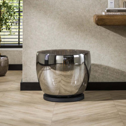 Lampadaire moderne en verre gris Ø 48 cm Hoggy