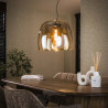 Suspension moderne en verre ambré Hoggy
