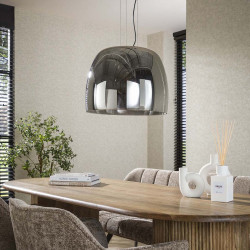 Suspension moderne en verre gris Hoggy