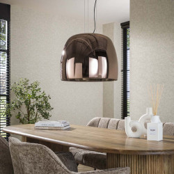 Suspension moderne en verre cuivré Hoggy