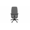 Siège de bureau en tissu coque noire Evita