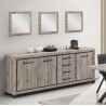 Buffet/bahut contemporain 225 cm chêne canada Heleane