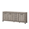 Buffet/bahut contemporain 225 cm chêne canada Heleane