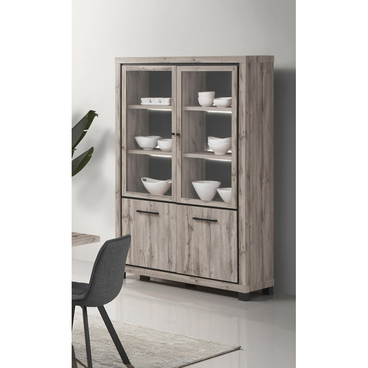Vaisselier/argentier contemporain chêne canada Heleane