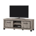 Meuble TV contemporain 160 cm ch&ecirc;ne canada Heleane