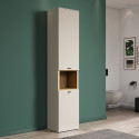 Colonne de salle de bain moderne cachemire/ch&ecirc;ne Paolo