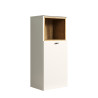 Meuble bas de salle de bain cachemire/chêne Paolo