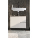 Meuble sous lavabo 60 cm moderne gris cachemire Salsa