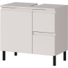 Meuble sous lavabo 60 cm moderne gris cachemire Salsa