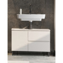 Meuble sous lavabo 80 cm moderne gris cachemire Salsa