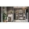 Meuble sous lavabo 80 cm moderne gris cachemire Salsa