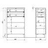Meuble haut de salle de bain moderne gris cachemire Salsa