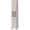 Colonne de salle de bain moderne H 190 cm gris cachemire Salsa