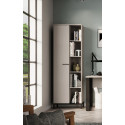 Armoire de bureau moderne H 190 cm gris cachemire Vigor
