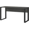 Bureau droit moderne graphite/noir Vigor