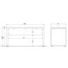 Bureau droit moderne graphite/noir Vigor