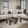 Tables basses en teck massif marron Mylane (lot de 2)