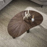 Table basse en teck massif marron Mylane