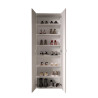 Armoire à chaussures moderne 65 cm blanc laqué brillant Loucia