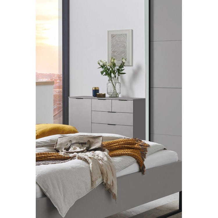 Commode moderne 130 cm gris sahara Matilda