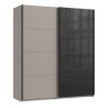 Chambre adulte moderne gris sahara/graphite Matilda