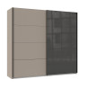 Chambre adulte moderne gris sahara/graphite Matilda