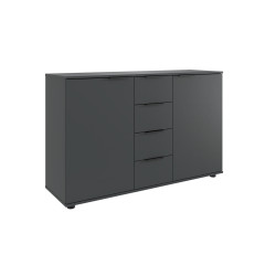 Commode moderne 130 cm graphite Matilda 1