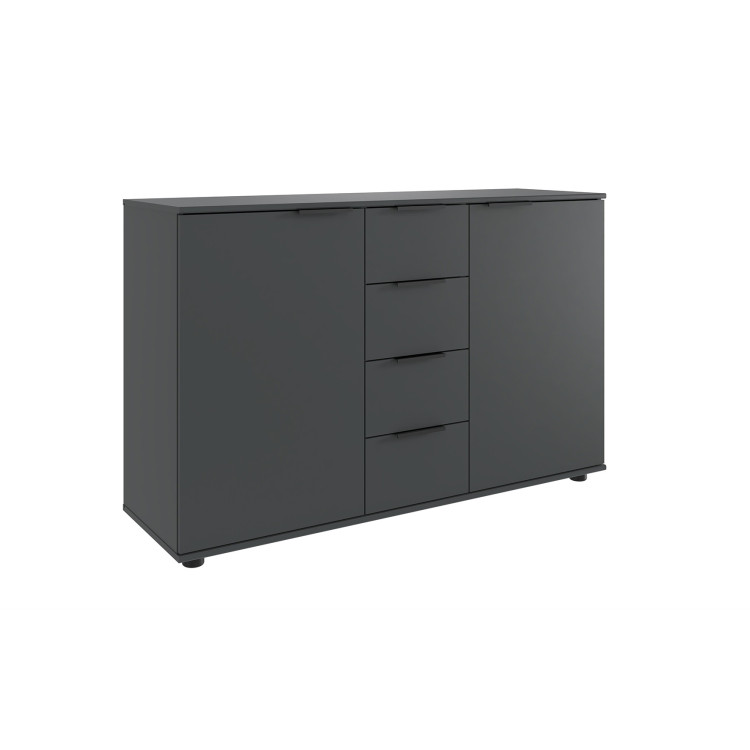 Commode moderne 130 cm graphite Matilda 1