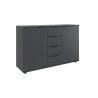 Commode moderne 130 cm graphite Matilda 1