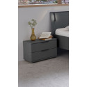 Chevets modernes graphite Matilda (lot de 2)