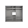 Armoire adulte moderne 225 cm chêne/graphite Hortensia