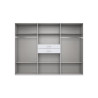 Armoire adulte moderne 270 cm blanc/graphite Hortensia