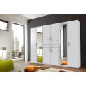 Armoire adulte moderne 270 cm blanche Hortensia