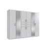 Armoire adulte moderne 270 cm blanche Hortensia