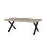 Table de salle à manger contemporaine chêne clair Tirol