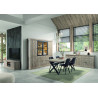 Meuble TV contemporain 160 cm chêne clair Tirol