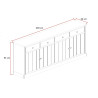 Buffet/bahut contemporain 230 cm chêne clair Tirol