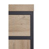 Ilot de cuisine central contemporain chêne/graphite Fanie