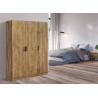 Armoire contemporaine 120 cm chêne denver Willy