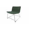 Fauteuil lounge en tissu pieds chromés Mokky
